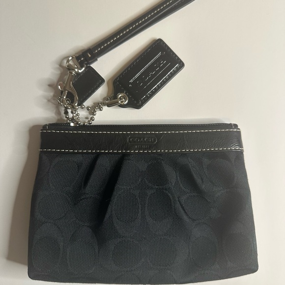 Coach Handbags - Coach Black Wristlet Bag NWOT